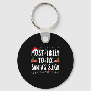 Porte-clés Les Plus Susceptibles De Corriger Père Noël Sleigh