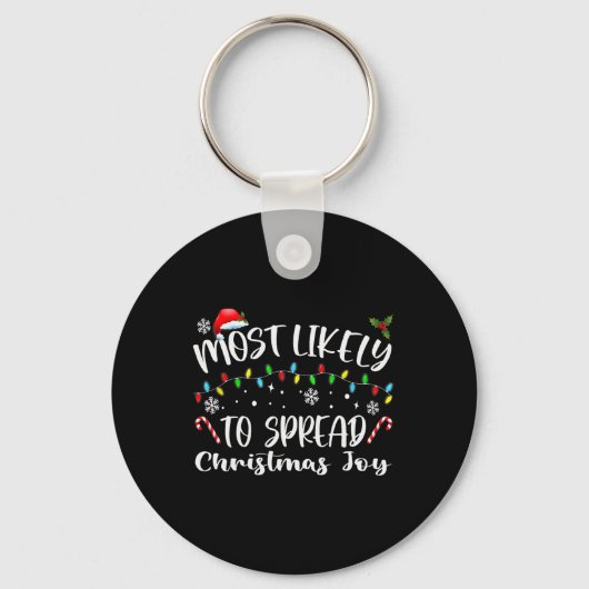 Porte-clés Les Plus Susceptibles De Diffuser La Joie De Noël (Recto)
