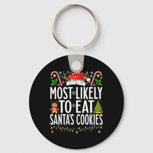 Porte-clés Les Plus Susceptibles De Manger Père Noël Cookies