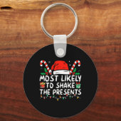 Porte-clés Les Plus Susceptibles De Secouer Présente Famille  (Recto)