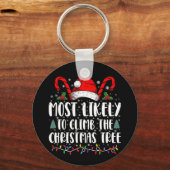 Porte-clés Les Plus Susceptibles D'Grimper À L'Arbre De Noël (Recto)
