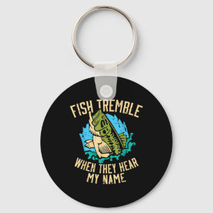 Porte-clés Les poissons tremblent quand ils entendent mon nom