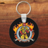 Porte-clés Les pompiers ne craignent pas le feu (Recto)