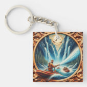 Porte-clés Les pompiers ont chargé sur leur bateau (Devant)