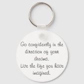 Porte-clés Les porte - clés d'inspiration moderne font confia (Recto)