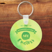 Porte-clés Les possibilités sont infiniment vert Porte - clé  (Recto)