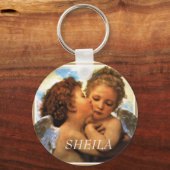 Porte-clés les premières chérubines de baiser, SHEILA (Recto)