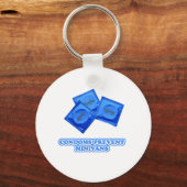 Porte-clés Les préservatifs préviennent les minibus (Recto)