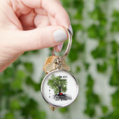 Porte-clés Les racines de l'arbre s'enfoncent profondément da (main)