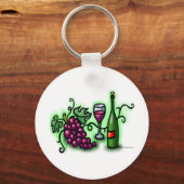 Porte-clés Les raisins au vin (Recto)