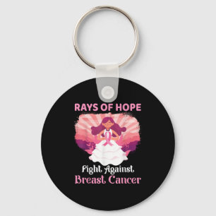 Porte-clés Les Rayons D'Espoir Rose Luttent Contre Le Cancer