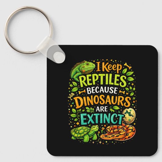 Porte-clés Les reptiles règnent (Recto)