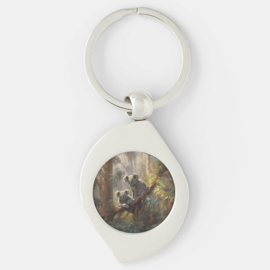 Porte-clés Les rêves de la forêt de Koala (Devant)