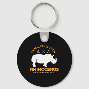 Porte-clés Les rhinocéros licornes sont un animal vraiment dr