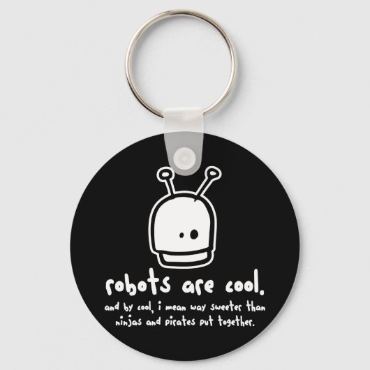 Porte-clés les robots sont cool2 (Recto)