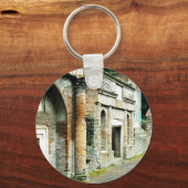 Porte-clés Les ruines de Pompéi - marché aux temples (Recto)