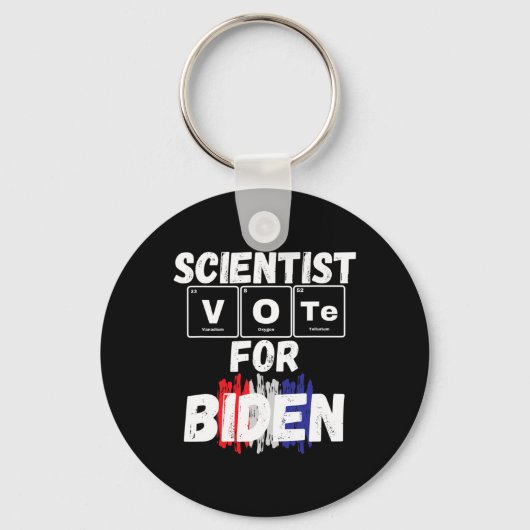 Porte-clés Les Scientifiques Votent Pour Biden (Recto)