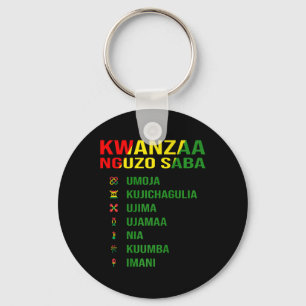 Porte-clés Les Sept Principes De Kwanzaa - Nguzo Saba