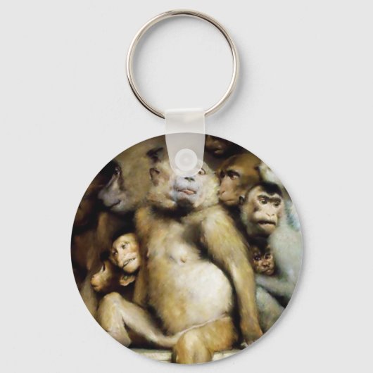 Porte-clés Les singes comme juges d'art (détail) (Recto)