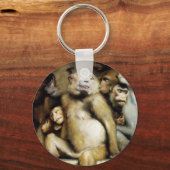 Porte-clés Les singes comme juges d'art (détail) (Recto)