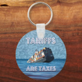 Porte-clés Les taxes sont des taxes guerre commerciale (Recto)