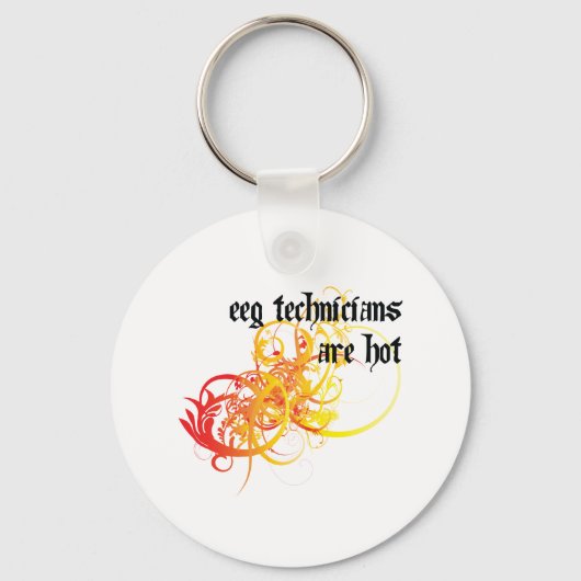 Porte-clés Les techniciens EEG sont chauds (Recto)