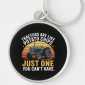 Porte-clés Les tracteurs sont comme des chips (Devant)