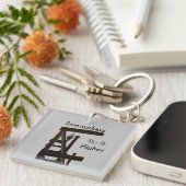 Porte-clés Les travailleurs du fer deviennent élevés (Devant Droit)