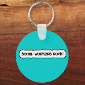 Porte-clés Les travailleurs sociaux font du rock ! (Recto)