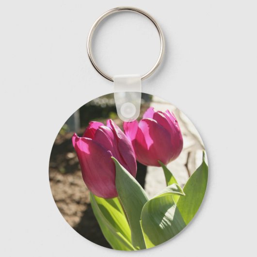 Porte-clés Les tulipes de mère (Recto)