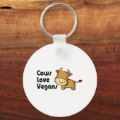 Porte-clés les vaches aiment les végétaliens (Recto)