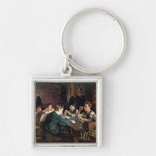 Porte-clés Les ventilateurs en verre, 1883 (huile sur la