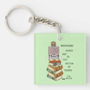Porte-clés Les vers de livre ne parviennent jamais au Porte -
