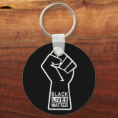 Porte-clés Les vies noires comptent, les combats de poing, BL (Recto)