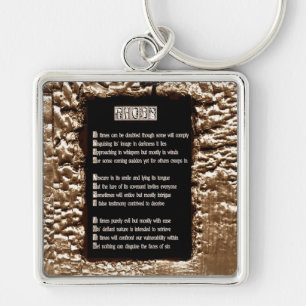 Porte-clés Les visages du péché