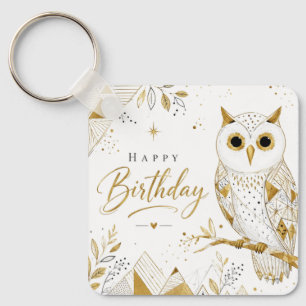 Porte-clés Les Vœux Sages du Hibou Doré