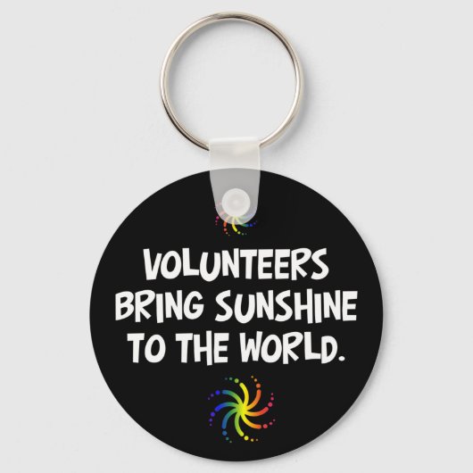 Porte-clés Les volontaires apportent du soleil au monde (Recto)