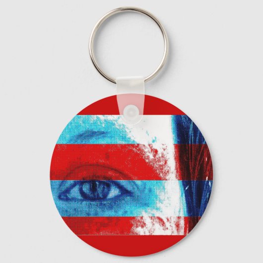 Porte-clés Les yeux de l'Amérique (Recto)