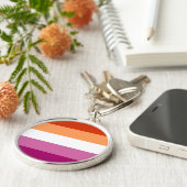 Porte-clés Lesbian Pride Flag LGBTQ (Côté)