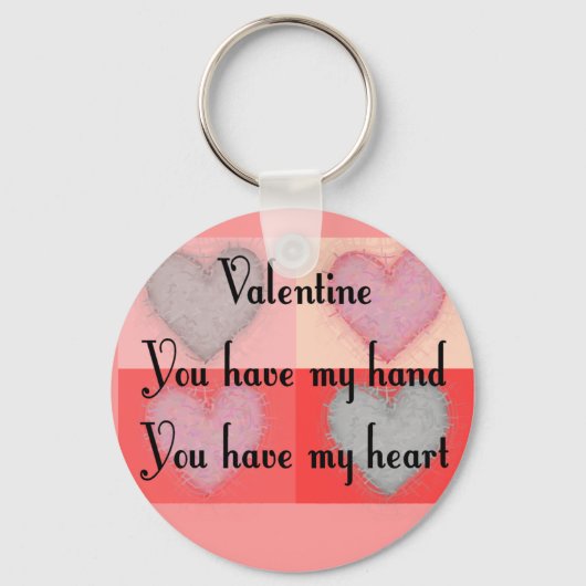 Porte-clés Lesbian Valentine Cadeaux "You Have My Heart" (Recto)