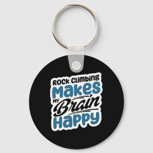 Porte-clés L'escalade rend mon cerveau heureux