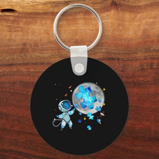 Porte-clés L'Espace De sensibilisation sur l'autisme Étoffe L (Recto)