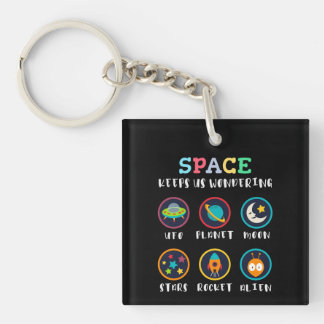 Porte-clés L'espace nous fait nous poser des questions
