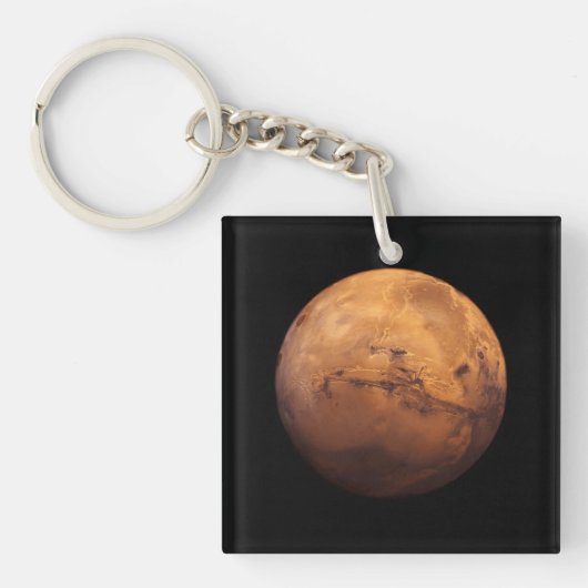 Porte-clés L'espace polychrome de la planète Mars (Devant)