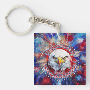 Porte-clés L'Esprit de 1776, 2026 L'Aigle Rouge de Feu d'Amér