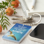 Porte-clés L'esprit peut réaliser la citation de motivation (Devant droit)