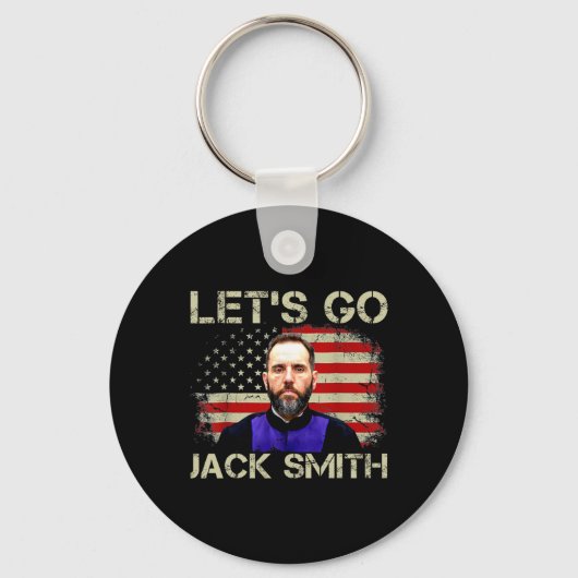 Porte-clés Let39s Go Jack Smith Drapeau américain été (Recto)