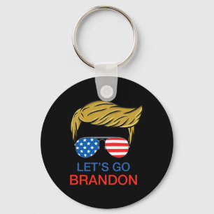 Porte-clés Let#39 ; s Go Brandon Chant Funny Biden Politique