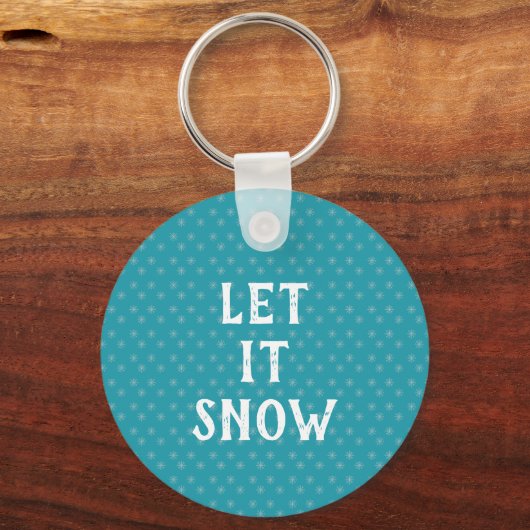 Porte-clés Let It Snow, Snowflake  (Verso)
