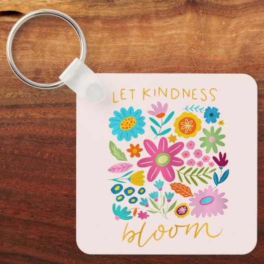Porte-clés Let Kindness Bloom. Keychain (Recto)